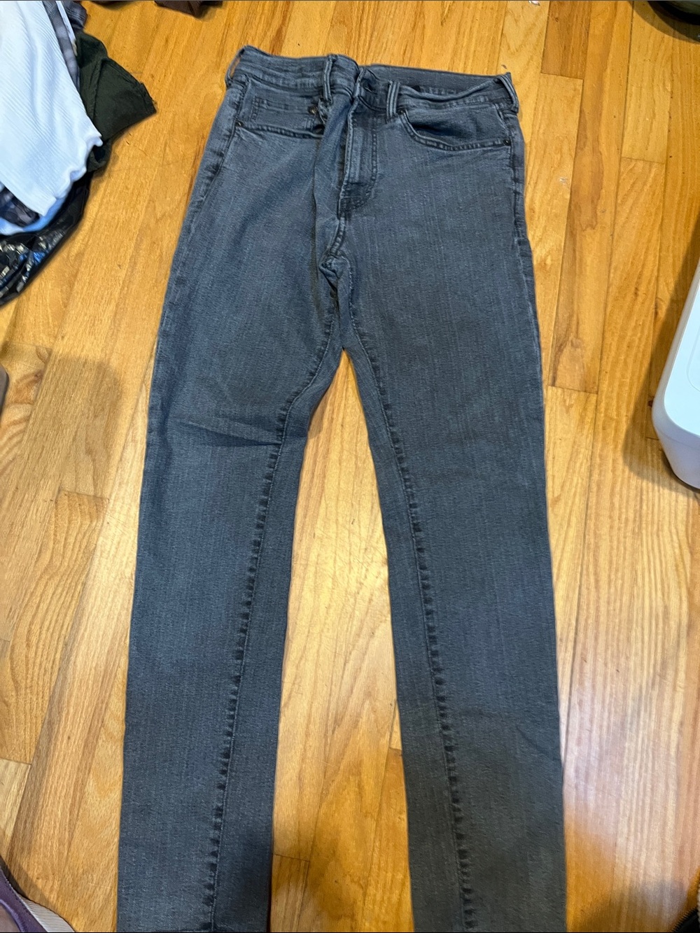 Slim Fit Men's Dark Gray Skinny Jeans
